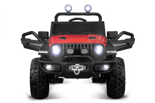 Kidcars Elektro Auto Emulation Big Jeep 2-Sitzer 4x 30W 12V 10Ah 2.4G RC Bluetooth